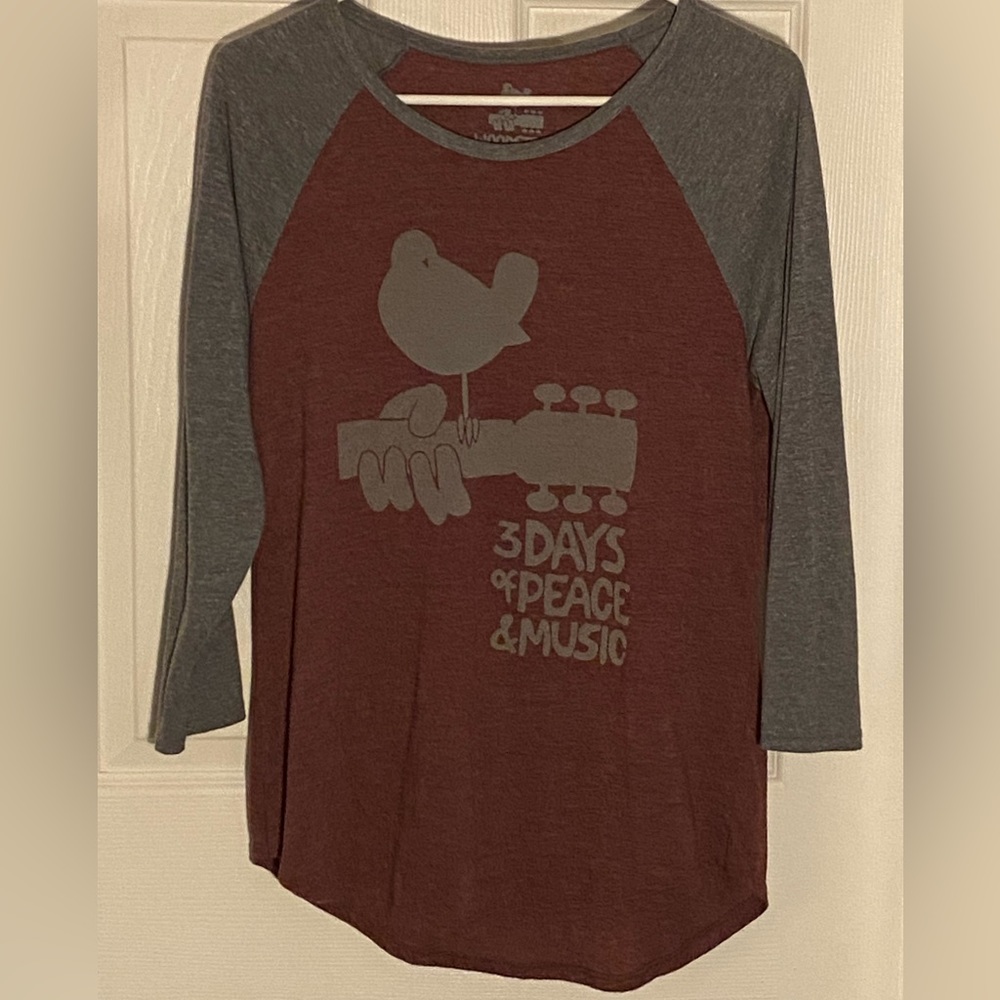 Lucky Brand Woodstock Baseball Tee